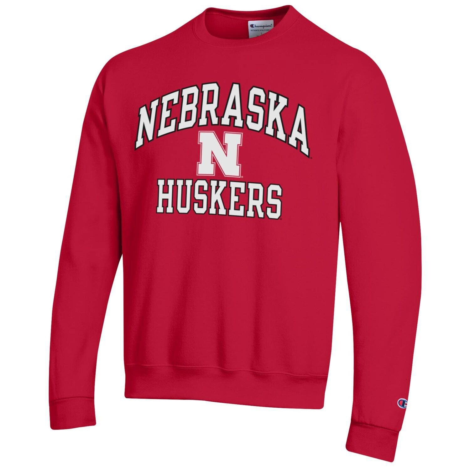 

Мужской пуловер-толстовка Scarlet Nebraska Huskers High Motor Champion
