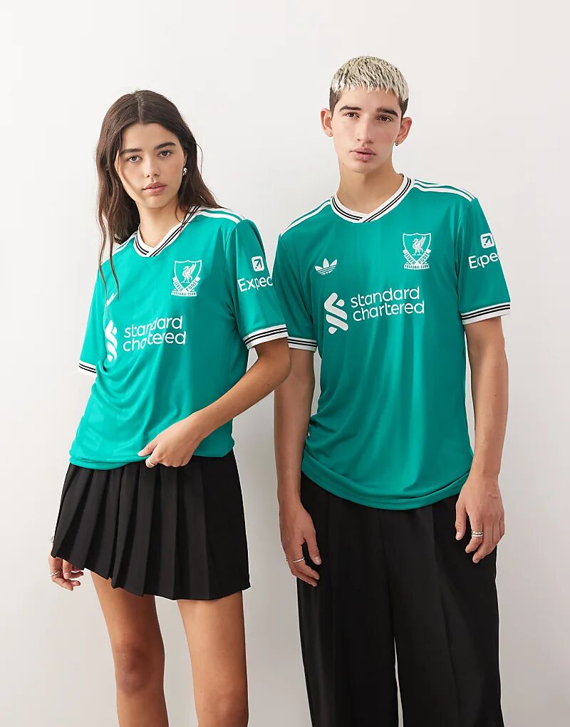 Третья футболка Adidas Football Liverpool 25/26 зеленого цвета — фото 4