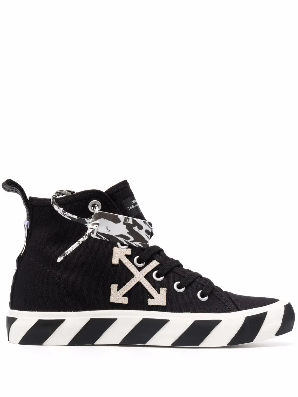 Вулканизированные кроссовки средней высоты Off-White, черный