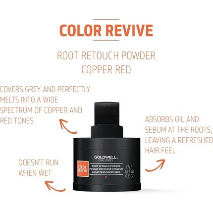 Пудра Color Revive Root Retouch Медно-красная 3,7 г, Goldwell — фото 2