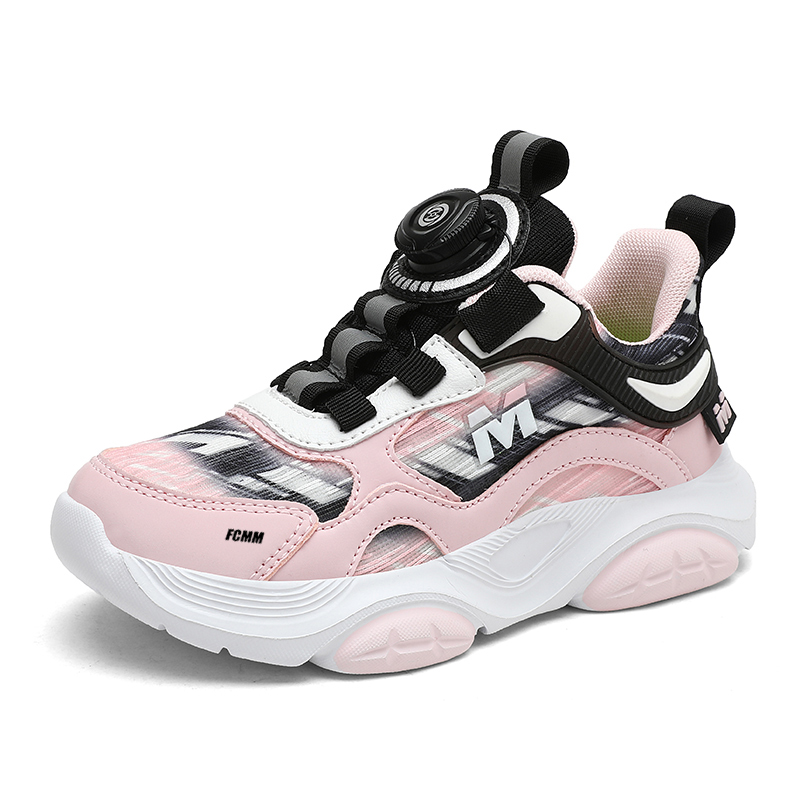 

Кроссовки для бега Rebound Balance Low Top с противоскользящей подошвой для детей FCMM, черный/розовый