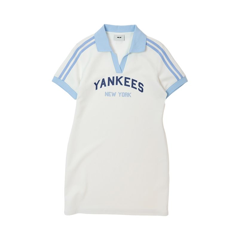 

MLB Нью-Йорк Янкиз платье с коротким рукавом женское ivory