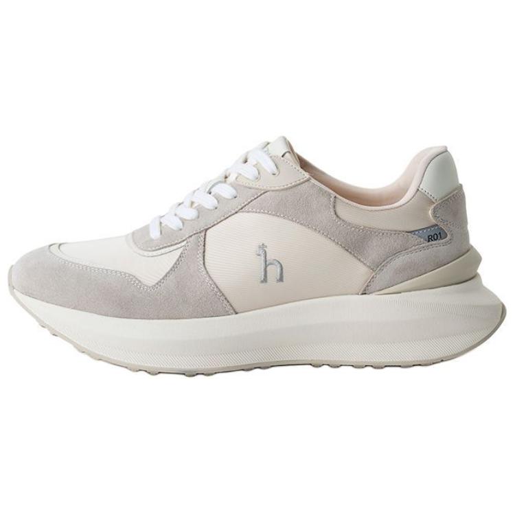 

Кроссовки HAZZYS Lifestyle Shoes Men Low-top Beige, цвет Apricot Cream