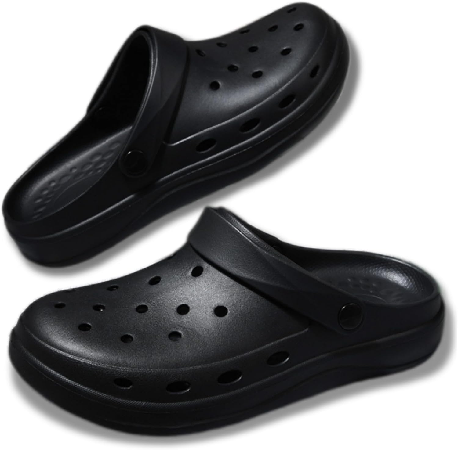 

Садовые сабо для женщин и мужчин с толстой подошвой, унисекс, легкие, быстро сохнущие, удобные, слипоны, водные туфли, пляжные шлепанцы, сандалии V Opxin, черный