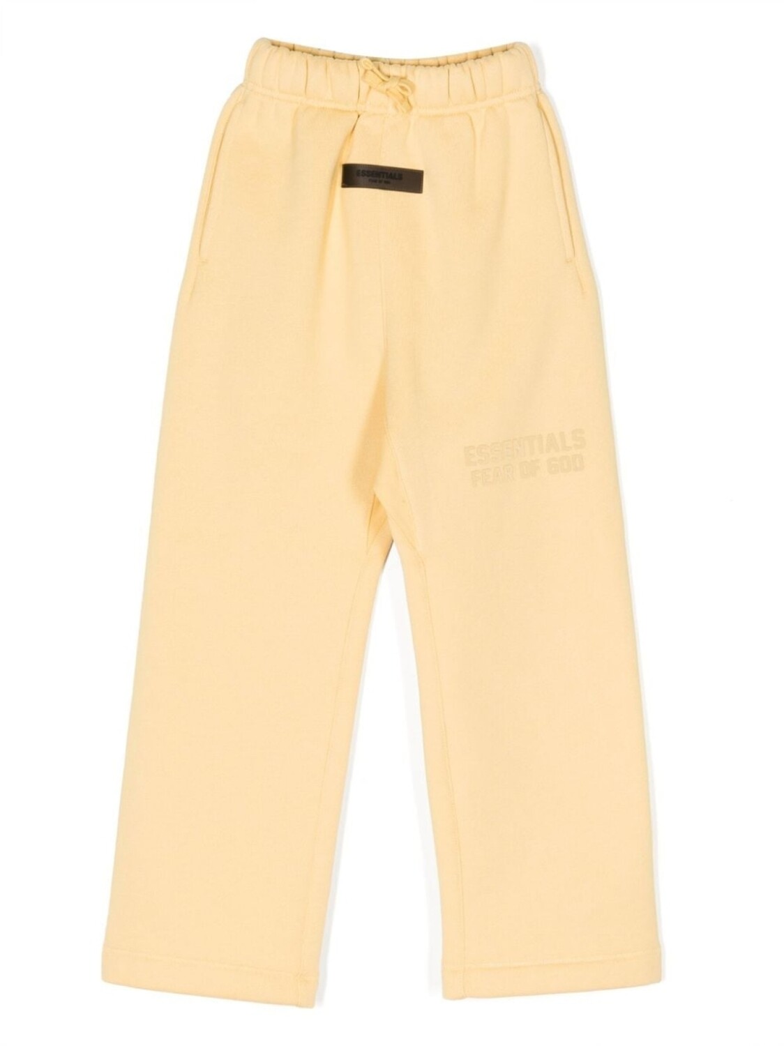 

FEAR OF GOD ESSENTIALS KIDS спортивные брюки с кулиской и логотипом, желтый