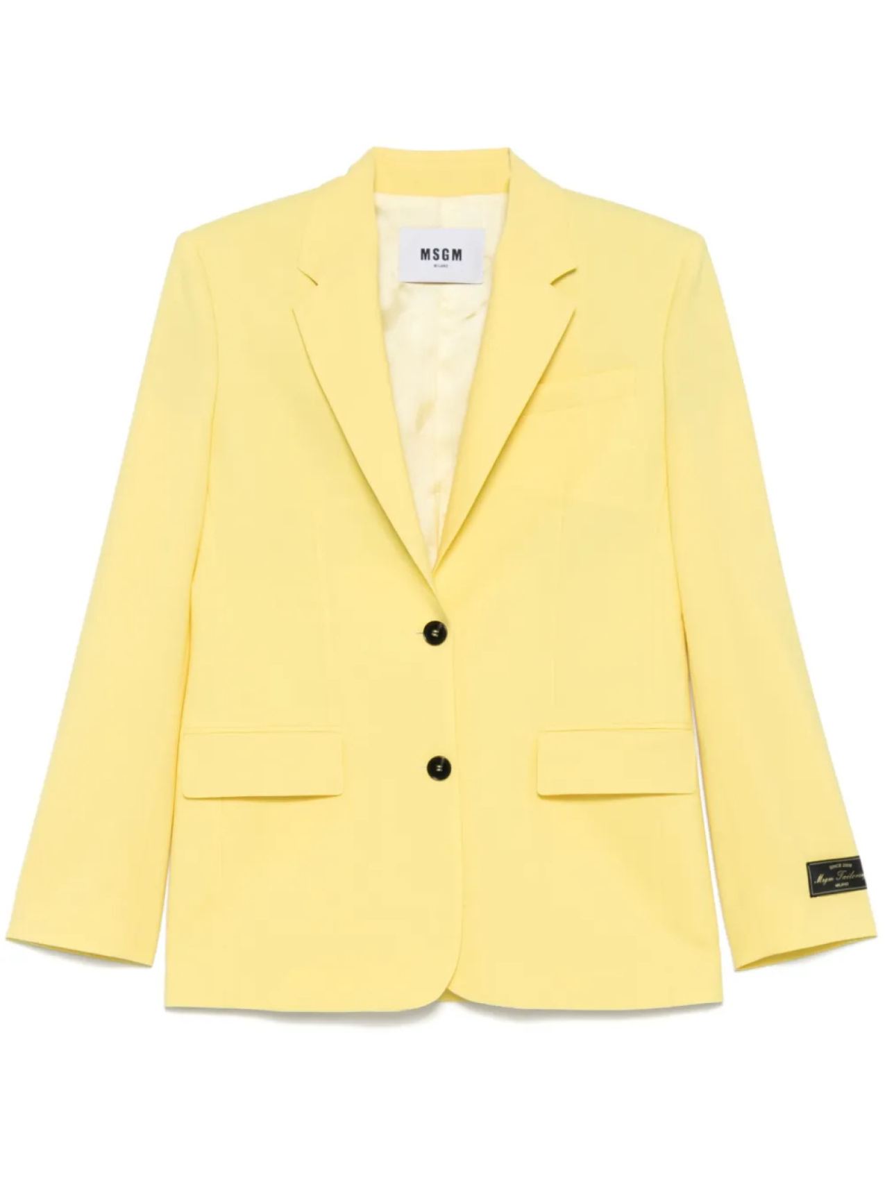 

Однобортный пиджак MSGM, желтый