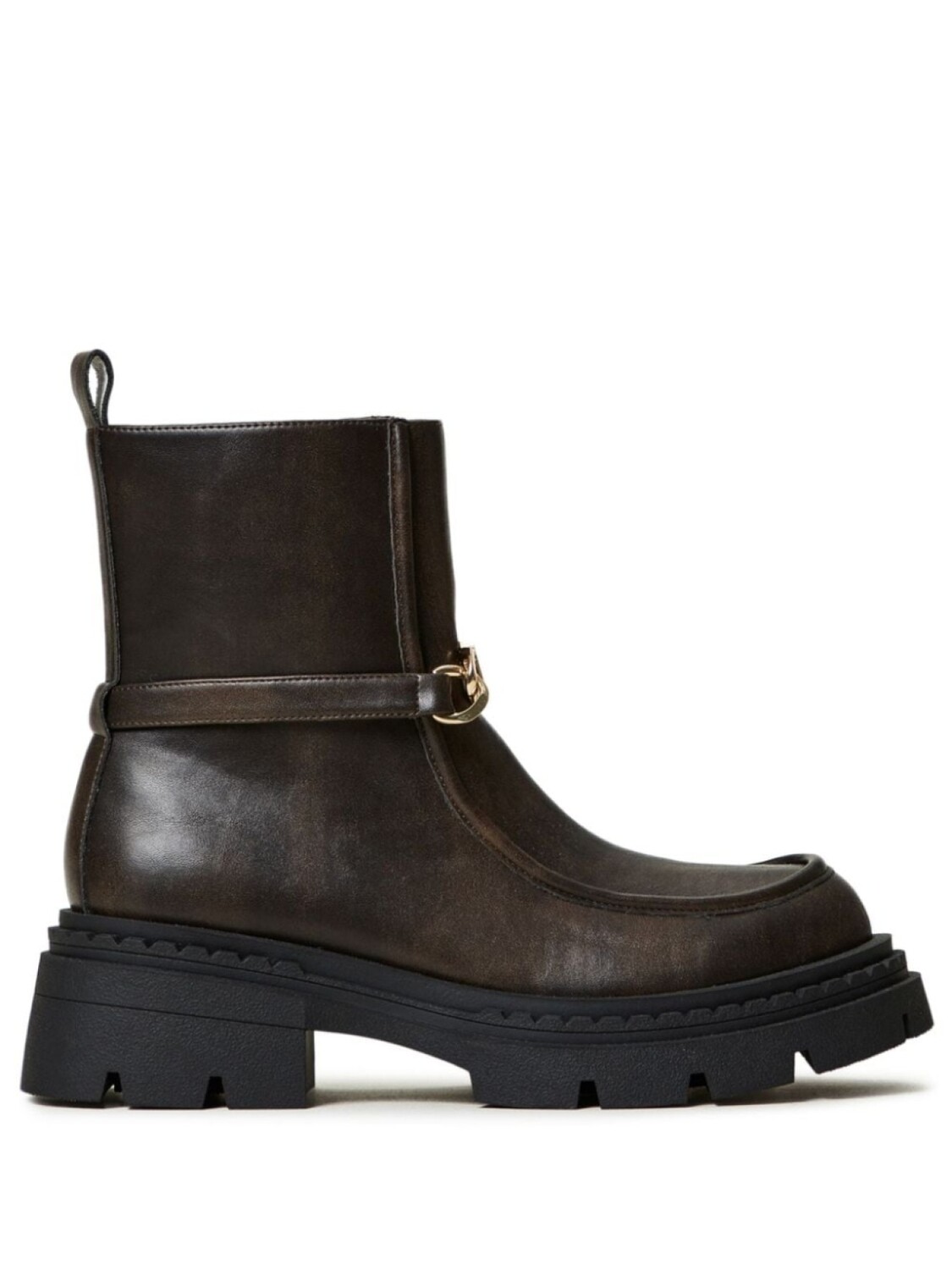 Ботильоны TWINSET 60 мм Oval T ankle, коричневый