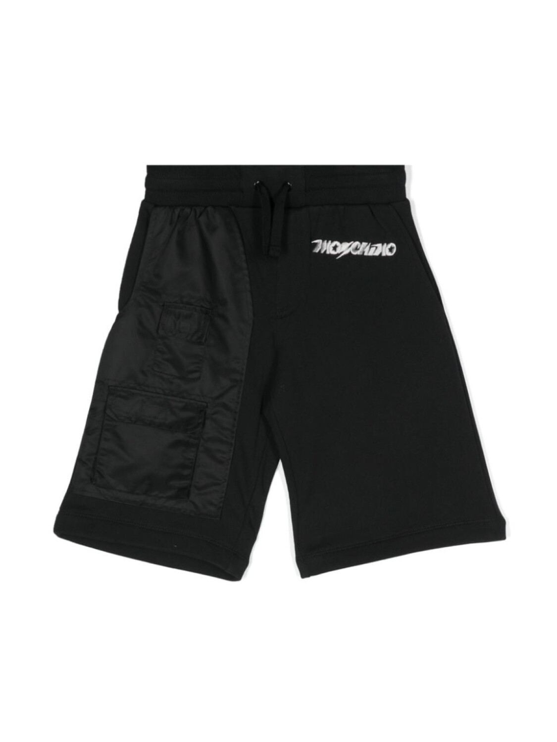 

Moschino Kids спортивные шорты с вышитым логотипом, черный