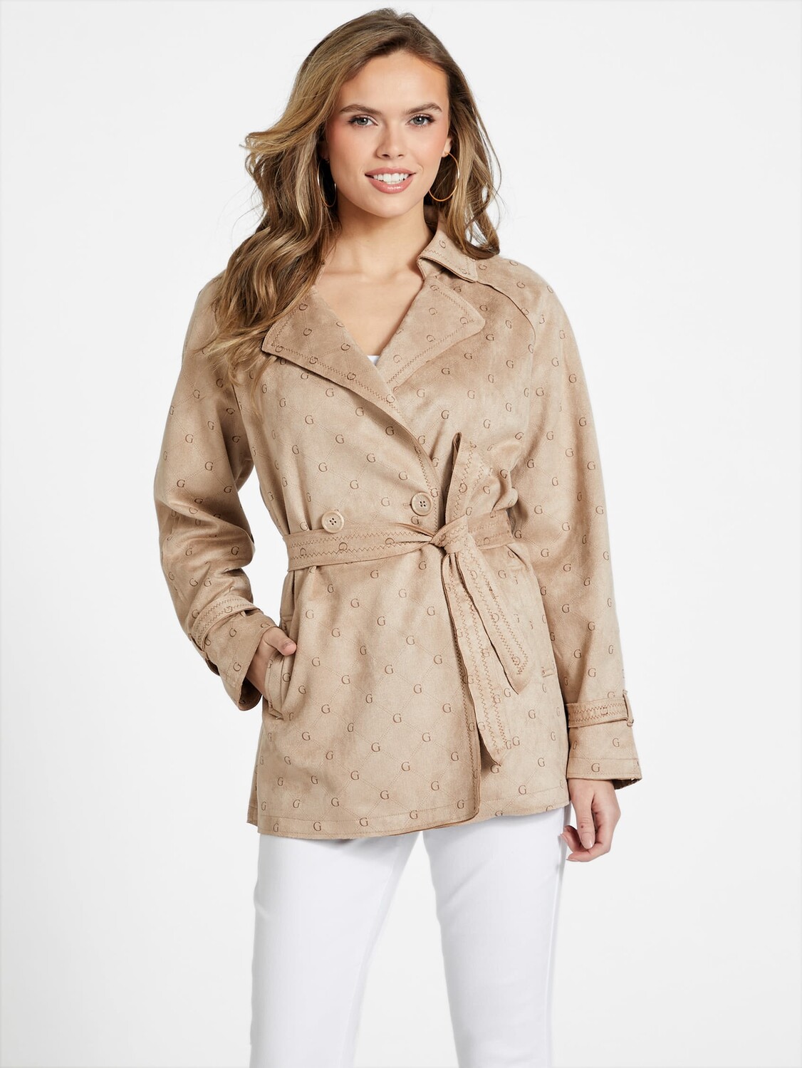 

Тренч Clio Quattro G Guess Factory, цвет Moccasin