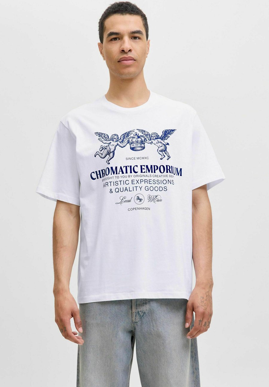 

Футболка Jack & Jones Print T-shirt, Bright White/White, Белый, Футболка Jack & Jones Print T-shirt, Bright White/White