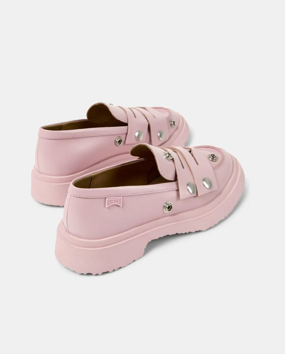 Женские мокасины Walden Twins из кожи Camper, розовый — фото 3