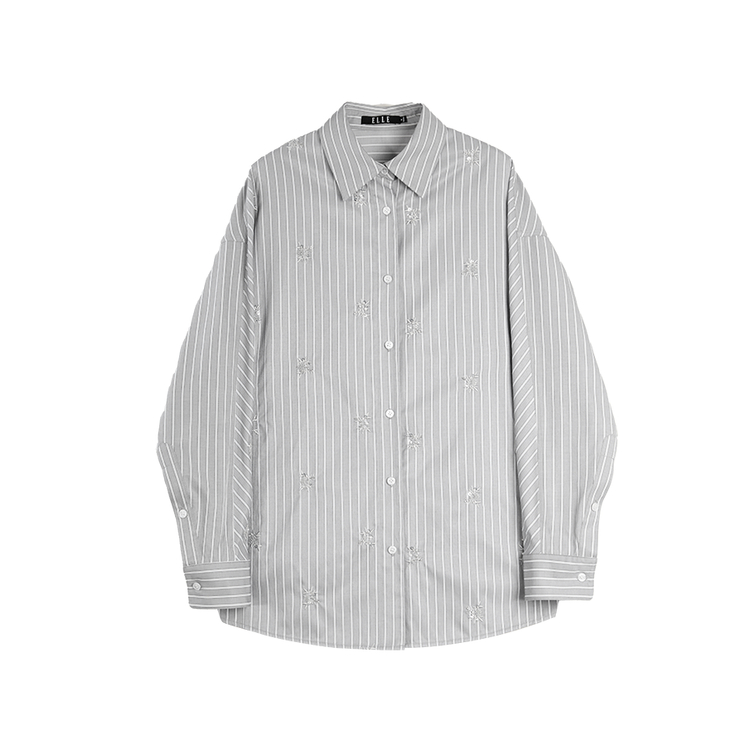 

ELLE Рубашка Women's Stripes Lapel Moderate