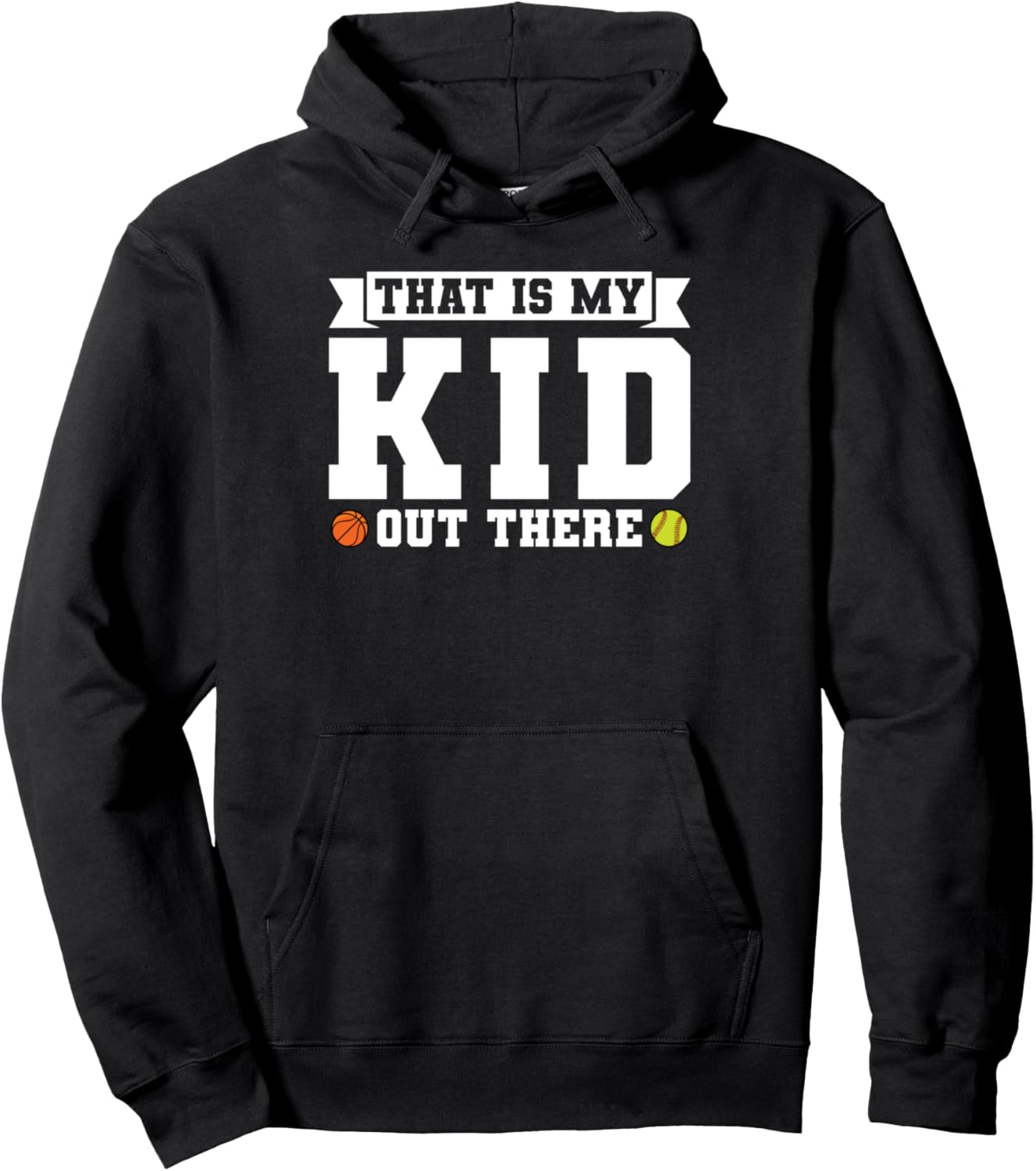 

Это ребенок, но у него есть толстовка для софтбола Basketball & Softball Player Gift, черный