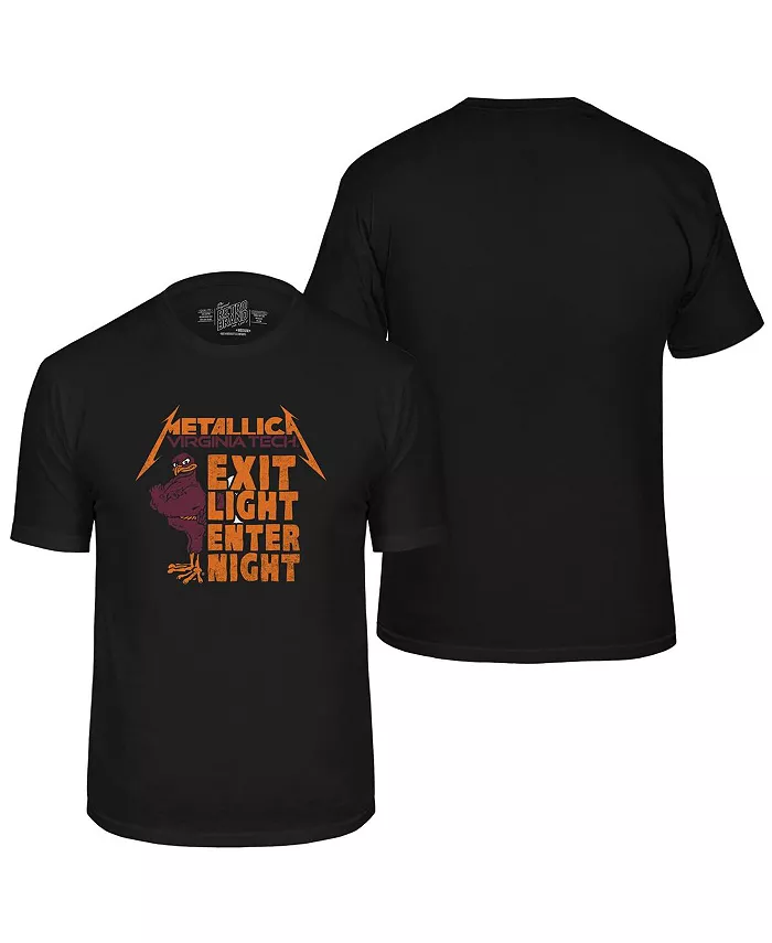 

Мужская черная футболка Virginia Tech Hokies Metallica Retro Original Retro Brand