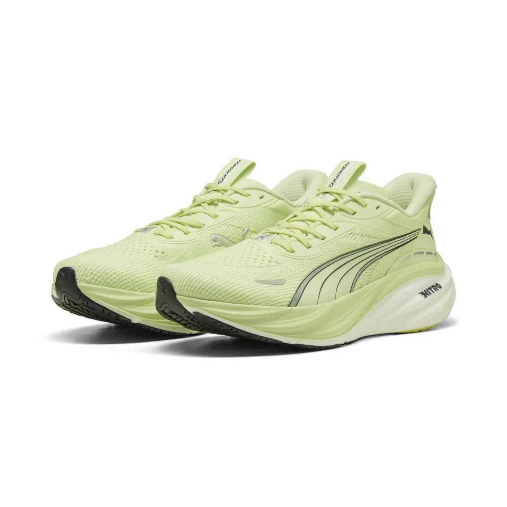 Мужские беговые кроссовки Magnify Nitro 3 белые от Puma — фото 3