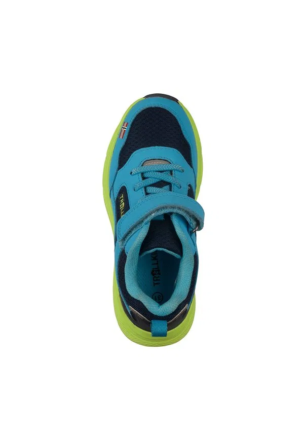 Детские кроссовки haugesund для ходьбы Trollkids, Pool Blue/Dark Indigo/Spring Leaf — фото 3