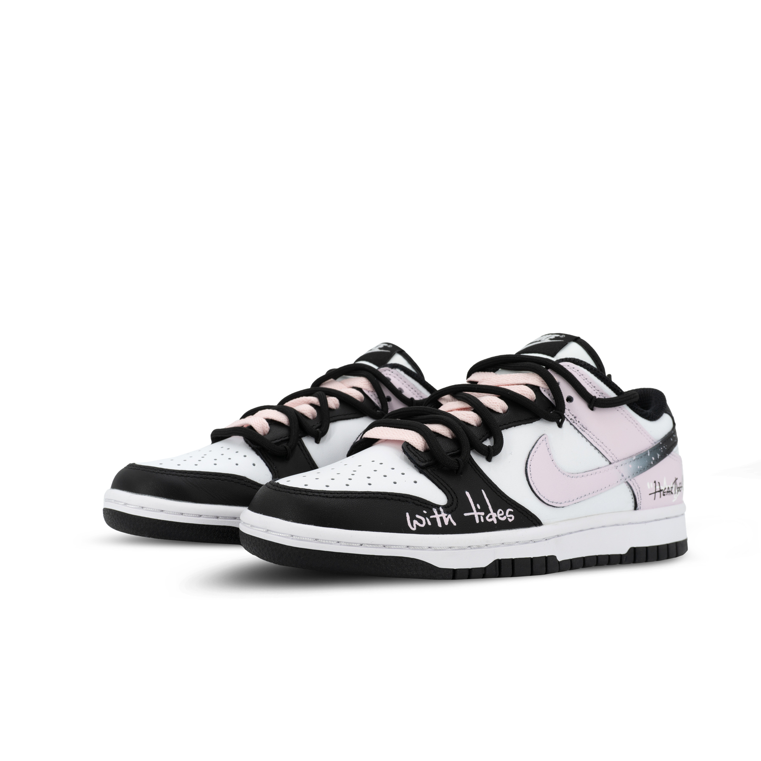 Кроссовки для скейтбординга dunk gorilla mischief xjdd heartbeat moment low top unisex черные розовые Nike, черный/розовый — фото 3