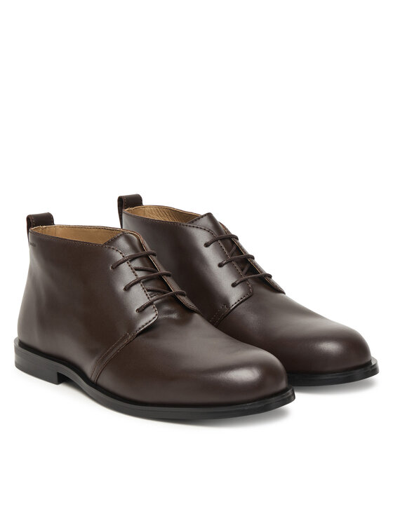 Туфли на шнуровке Ess Rubber Desert Boot Lth HM0HM01979 Calvin Klein, коричневый — фото 2