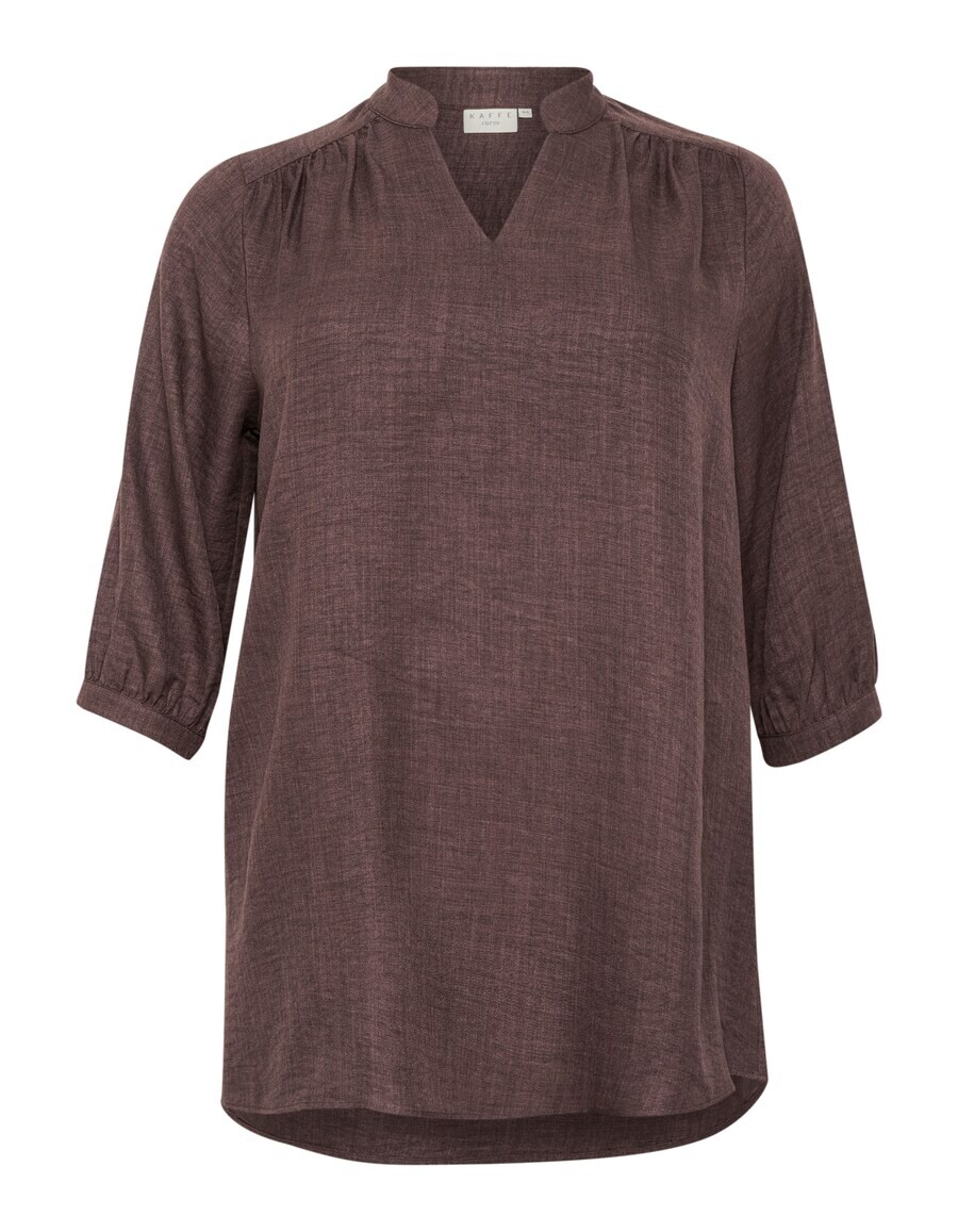 

Туника KAFFE CURVE Tunic Ellie, коричневый
