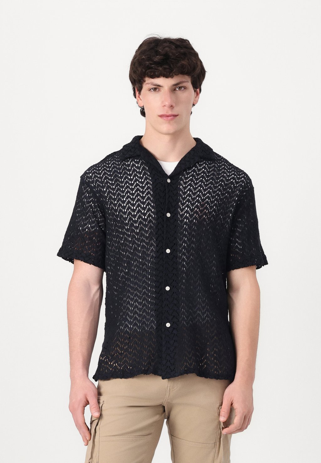 

Рубашка JORSUMMER LUKE RESORT SHIRT Jack & Jones, темно-синий