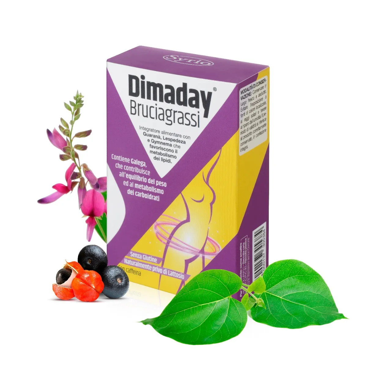 

Dimaday Fat Burner 30 таблеток без глютена Syrio