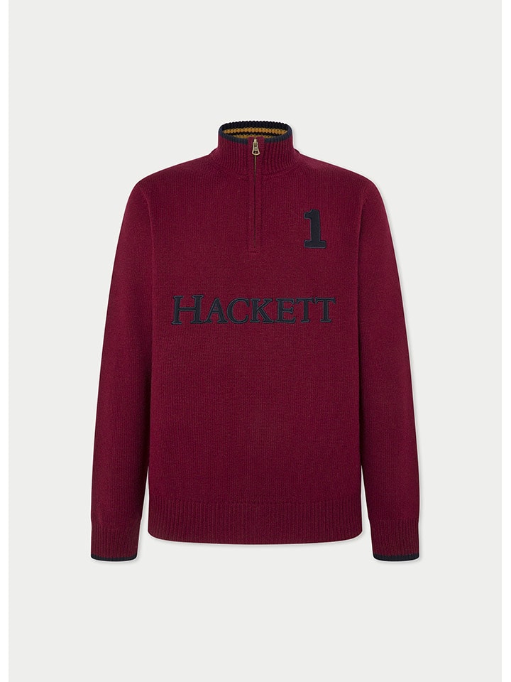

Hackett London Шерстяной свитер бордового цвета