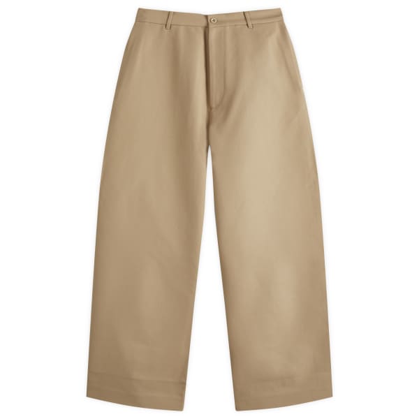 

Брюки из хлопчатобумажной саржи Plass Double Acne Studios, бежевый