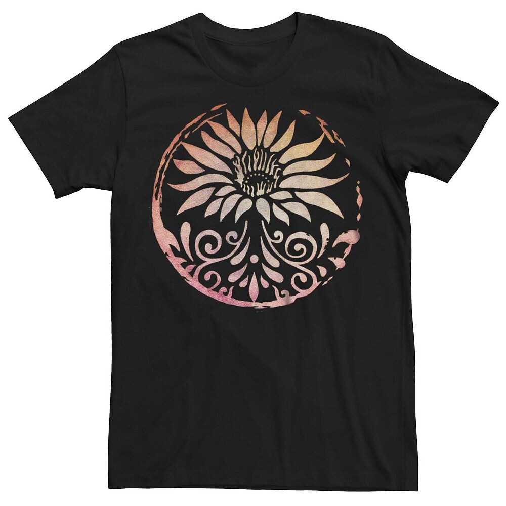 

Мужская футболка с рисунком Lotus Circle Licensed Character, черный