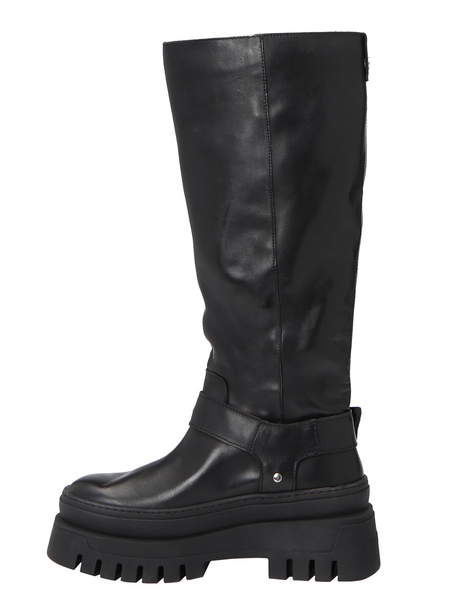 Женские сапоги Steve Madden Cruz кожаные на платформе, черный — фото 2