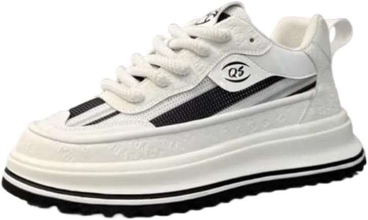 

Мужские повседневные спортивные кроссовки - толстая подошва, модные и комфортные, идеальны для повседневной носки Hoalox, черный