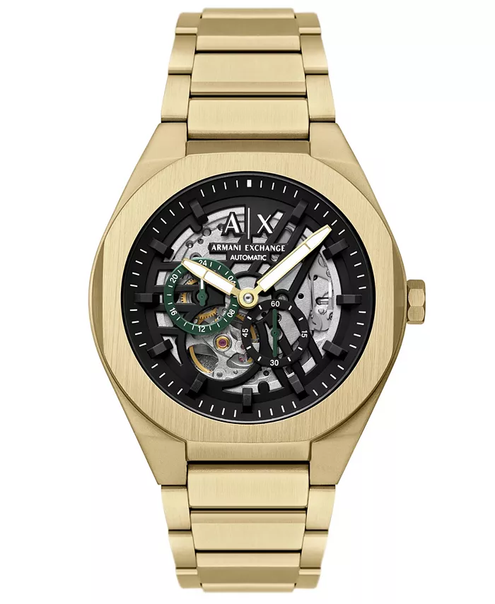 

Armani Exchange Men's Sync Automatic золотистый корпус из нержавеющей стали, 44 мм A|X Armani Exchange
