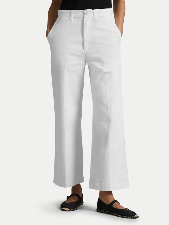 Брюки wide leg 211873988002 Polo Ralph Lauren, экрю