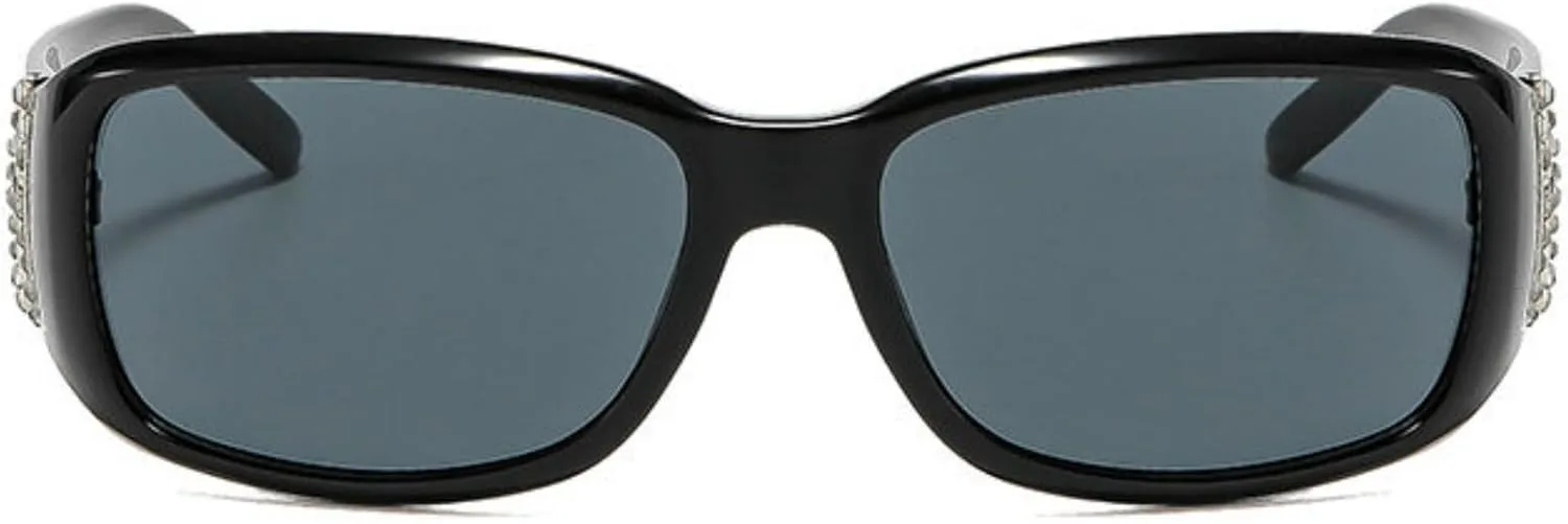 

Солнцезащитные очки Willochra с оправой из стразов для женщин, в стиле Y2K, с бриллиантами, модные, блестящие, в стиле панк, с защитой от УФ-излучения UV400, C1