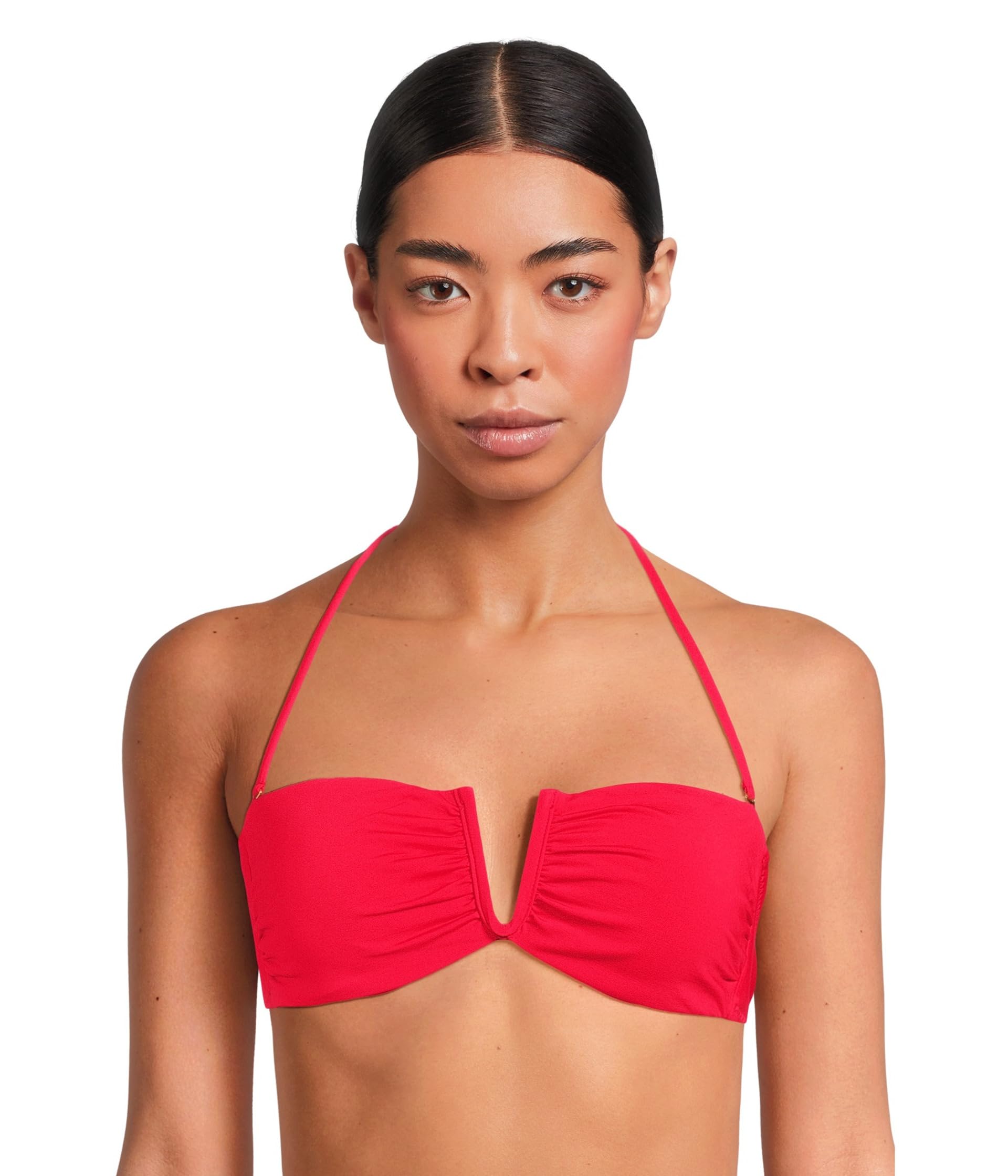 

Пляжный топ BECCA Color Code Brinley V Wire Bandeau Top, Fire