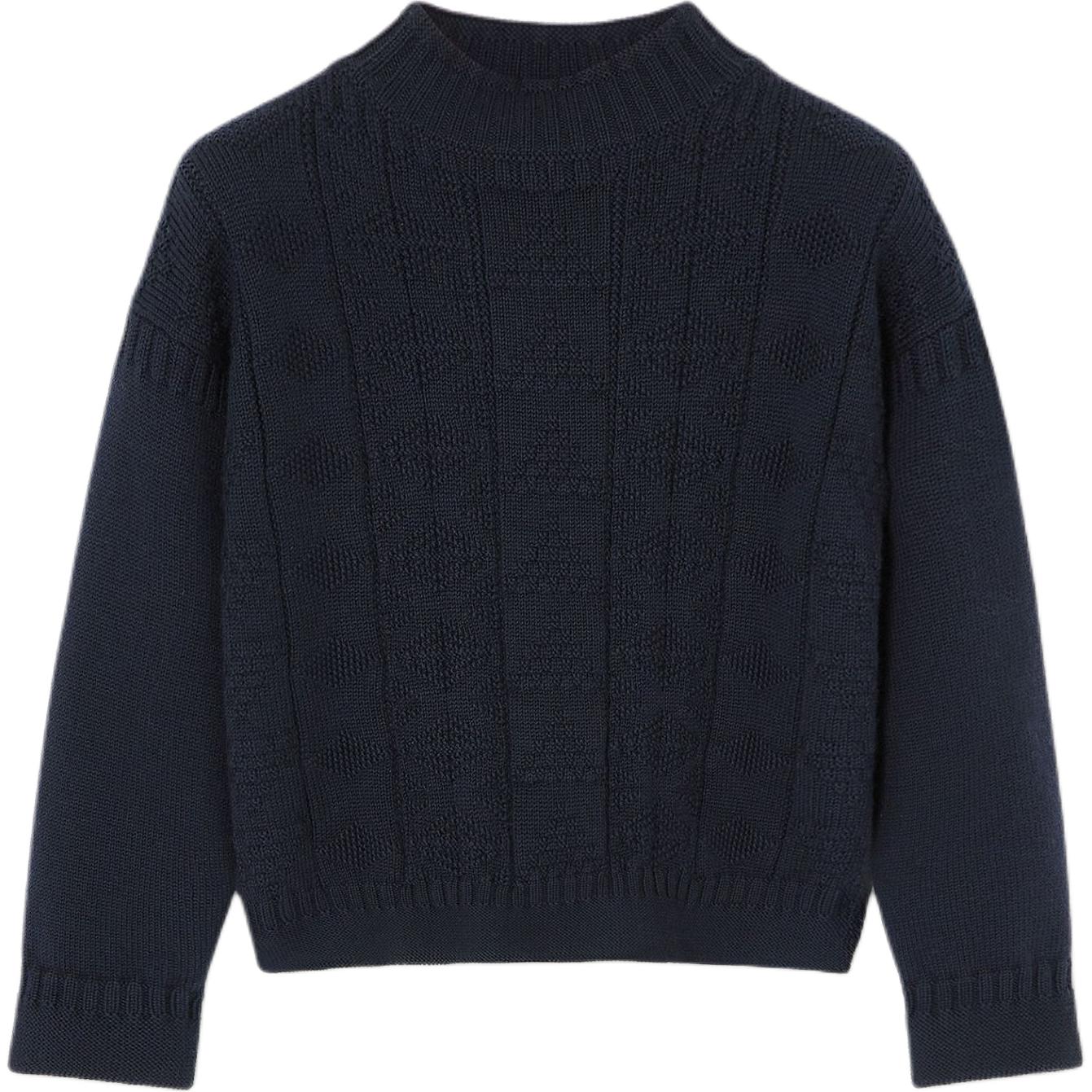 

Детский свитер с водолазкой Moderate Loro Piana, marine синий