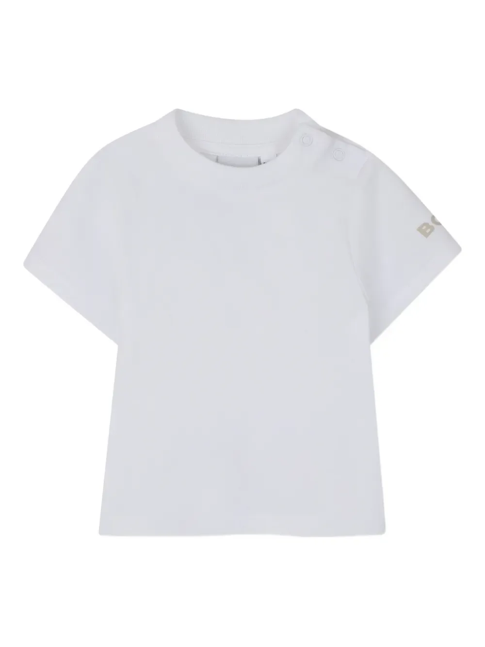 Комплект из комбинезона и шапки с нагрудником BOSS Kidswear, белый — фото 3