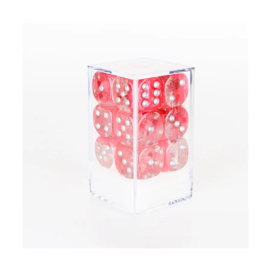 

16мм d6 Сердца с серебром (12), RPG Dice Sets