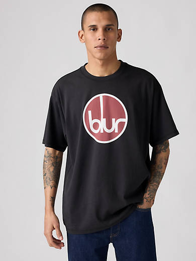

Футболка с полосой Blur Levi's, цвет Blur Round Logo - Black