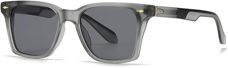 

Винтажные женские солнцезащитные очки класса люкс с заклепками, сине-зеленые, с защитой от УФ-излучения UV400, мужские модные панк-солнцезащитные очки TKKTLLT, Grey Grey