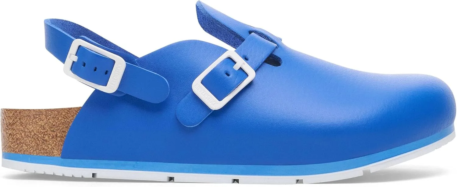 Кожаные сабо BIRKENSTOCK Kay Pro - высококачественная повседневная и рабочая обувь унисекс для медицинских работников, работников общественного питания и сферы услуг, синий — фото 3
