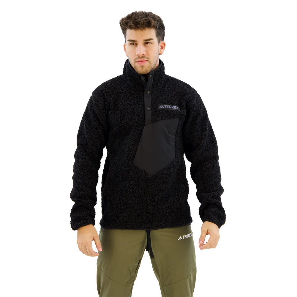 

Флис adidas Terrex Xploric High Pile full zip, черный