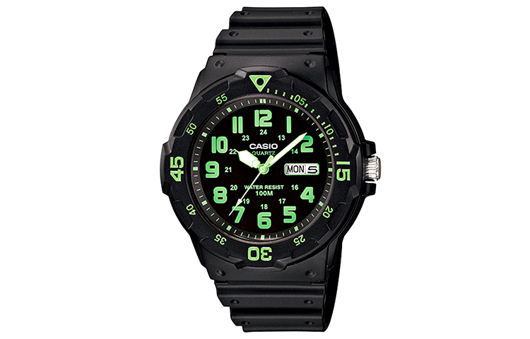 

Мужские молодежные черные часы MRW-200H-3B CASIO