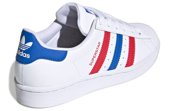 Кроссовки оригиналы суперзвезда j Adidas, белый — фото 4