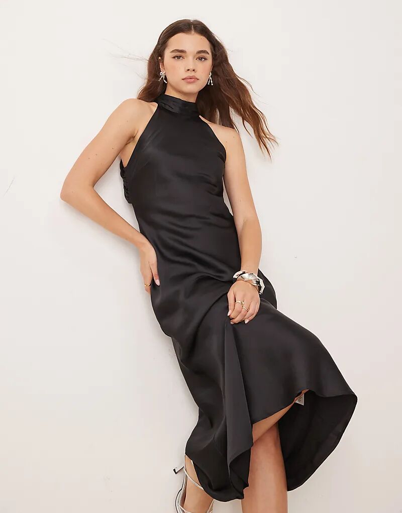 

Платье OMNES Seychelles Satin Back Detail черного цвета