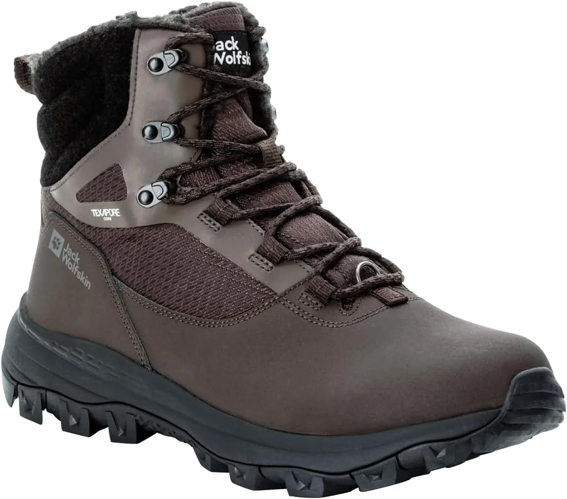 Мужские походные ботинки Jack Wolfskin Everquest Texapore High M, кофейный — фото 4