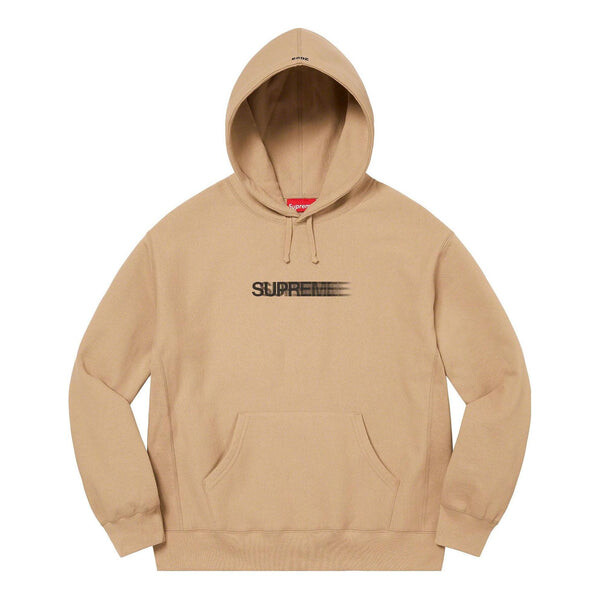 

Толстовка motion logo hooded sweatshirt 'tan black' Supreme, бежевый