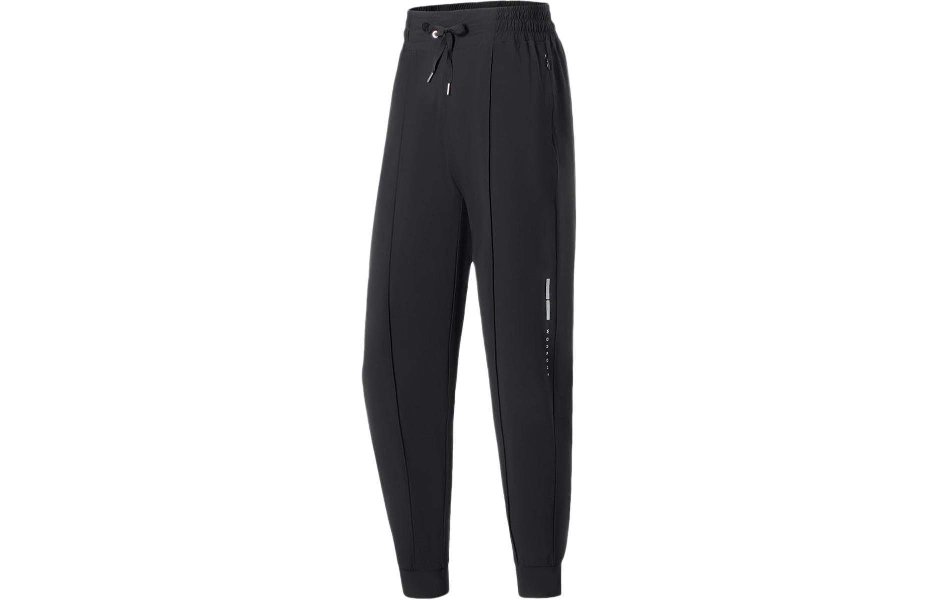 

Фитнес серия Вязаные Спортивные штаны Женские Черный LINING