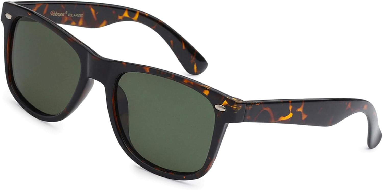 

Поляризованные солнцезащитные очки PolarSpex для мужчин и женщин – защита от УФ-излучения, прочные и легкие, в стиле ретро, ​​идеально подходят для вождения и рыбалки, Tortoise | Olive