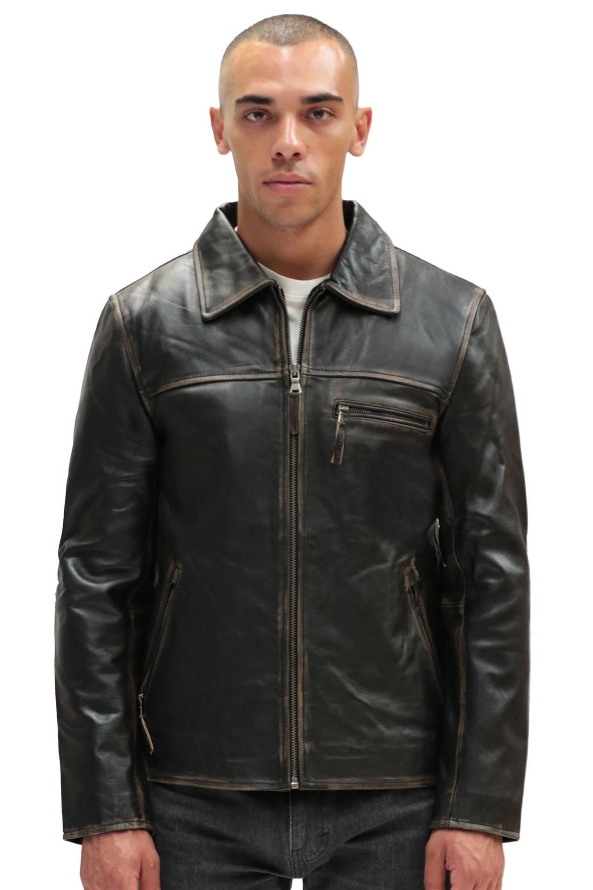 

Кожаная куртка harrington из воловьей кожи для лимы Infinity Leather, черный