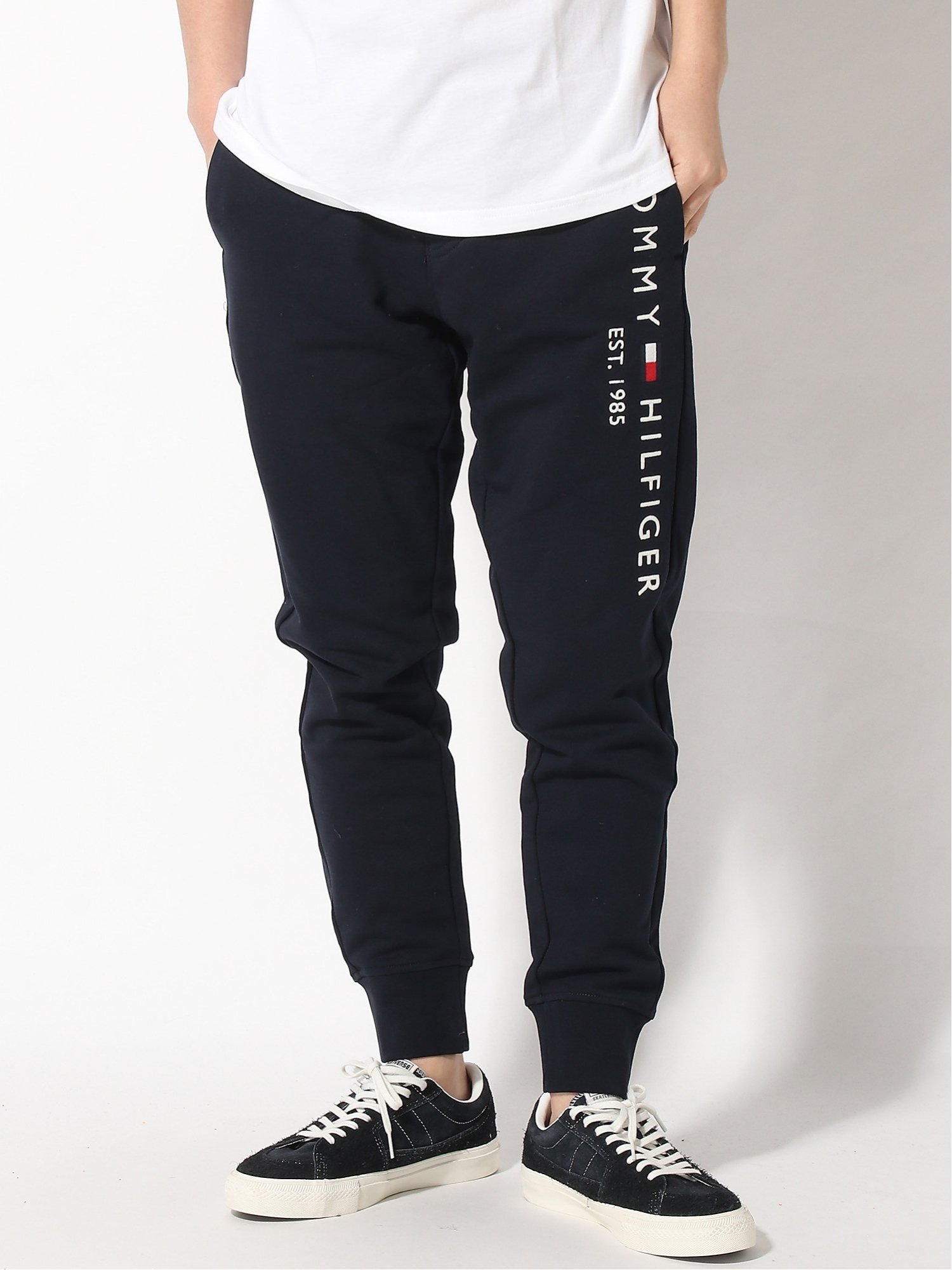 Спортивные штаны с базовым логотипом TOMMY HILFIGER, Navy DW5 — фото 4